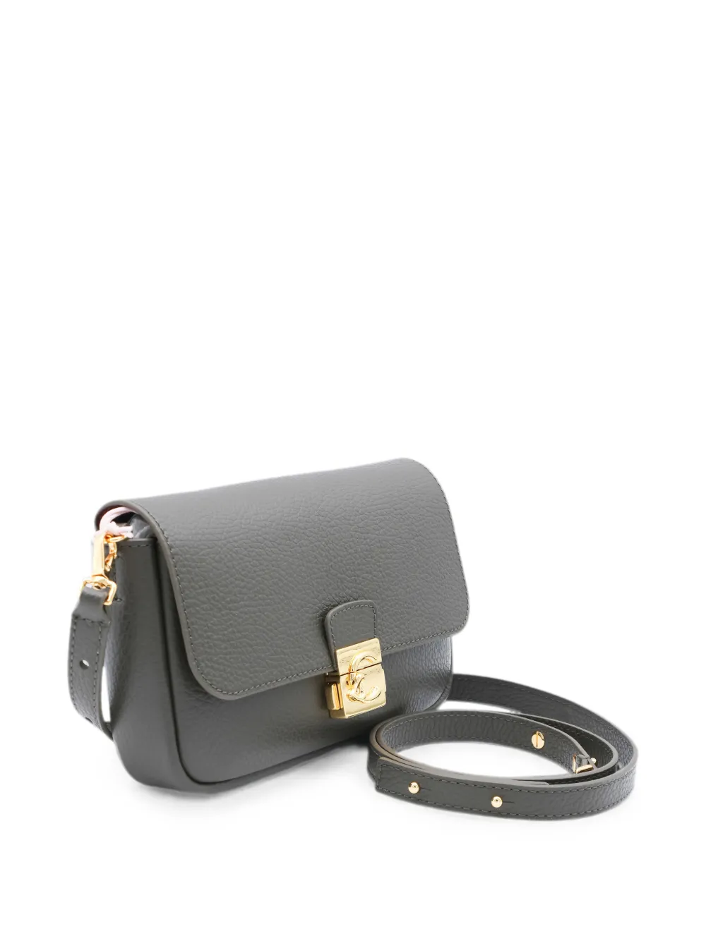 Coccinelle C-Me Lock crossbodytas van bewerkt leer Groen