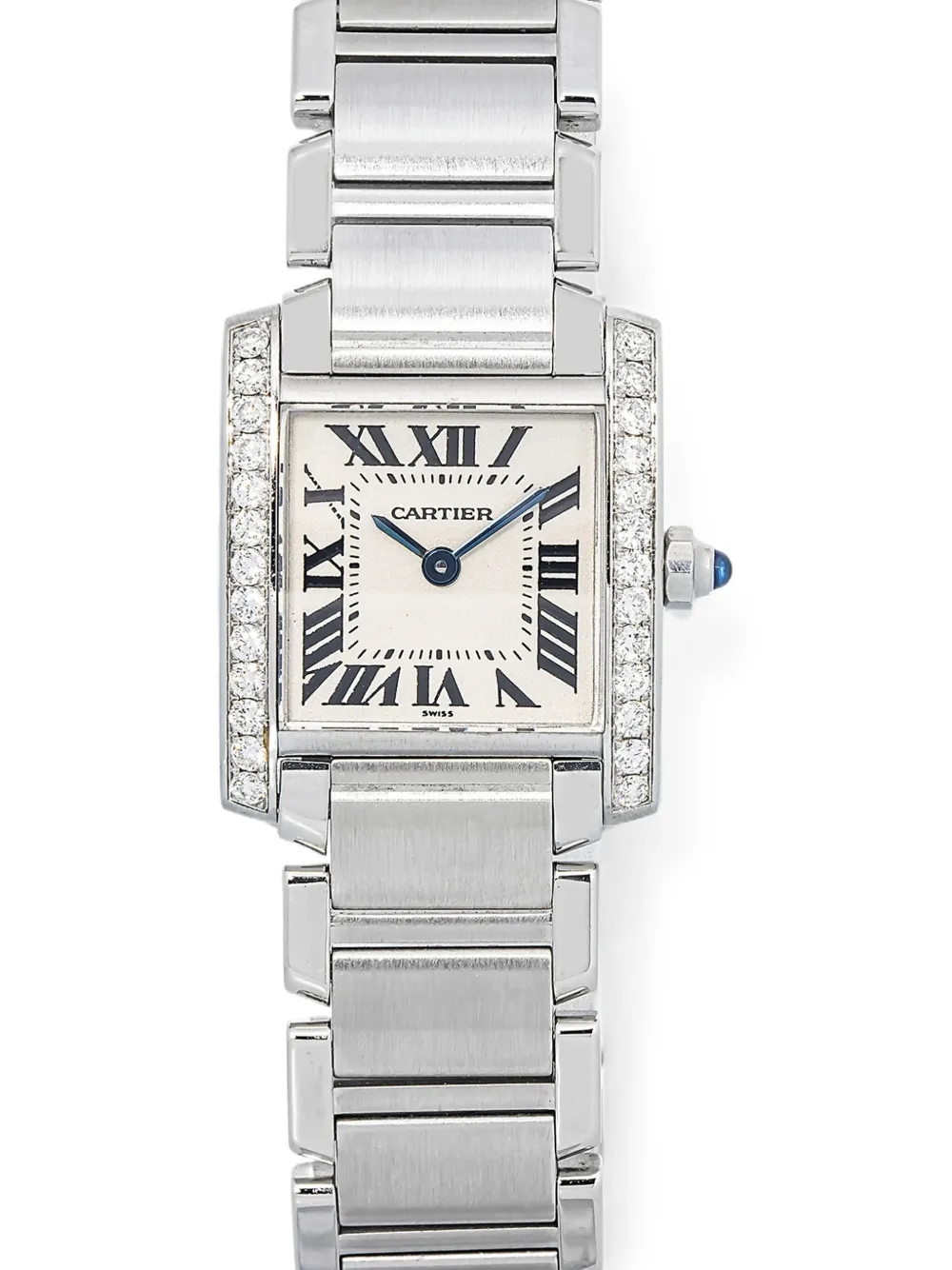 Cartier Tank Française diamond 20mm watch - Bianco