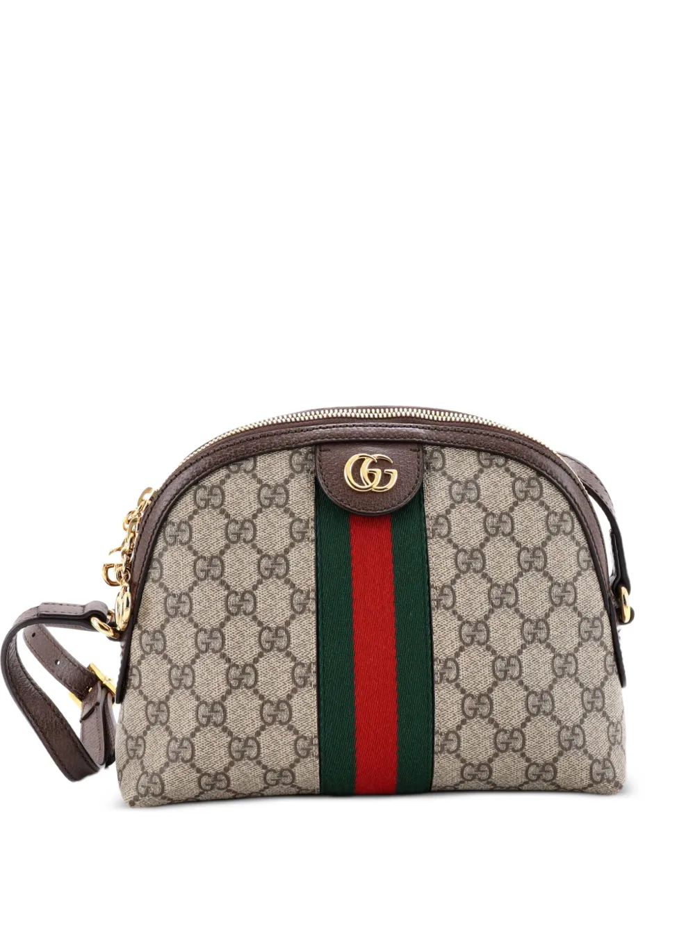 Gucci Pre-Owned Ophidia Dome GG Coated Canvas Small shoulder bag - Marrone
