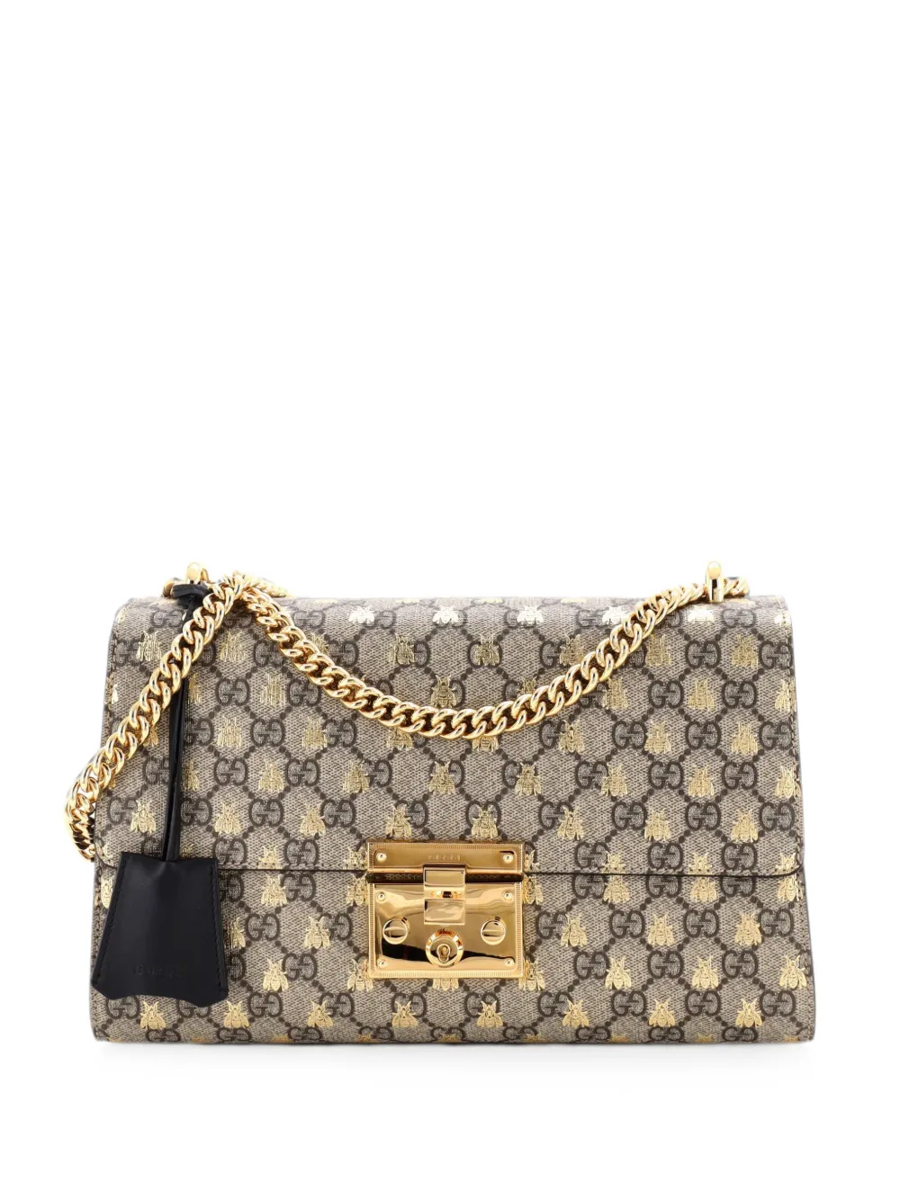 Gucci Pre-Owned Padlock Printed GG Coated Canvas Medium shoulder bag - Marrone