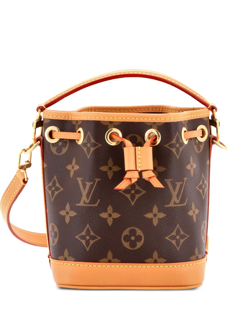 Louis Vuitton Pre-Owned Noe NM Handbag Monogram Canvas Nano bucket bag - Brown