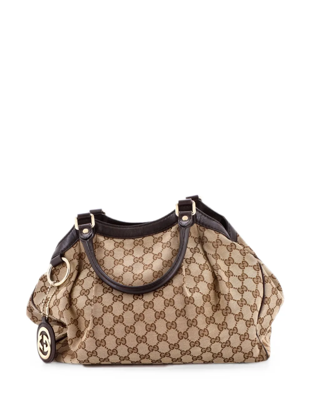 Gucci Pre-Owned Sukey GG Canvas with Leather Medium tote bag - Marrone