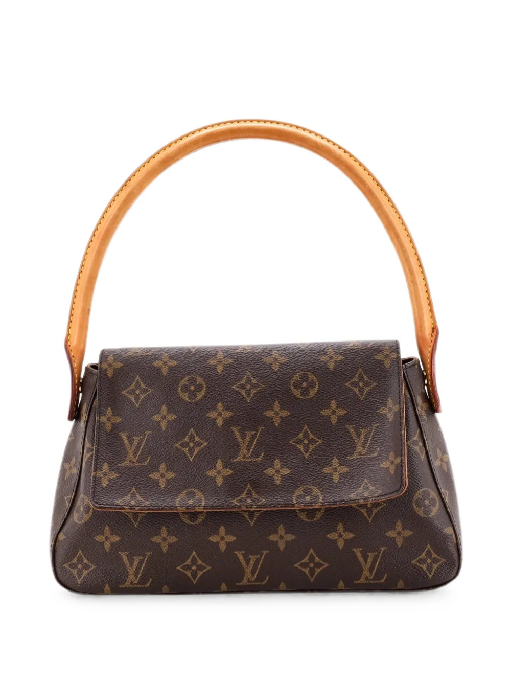 Louis Vuitton Pre-Owned Looping Handbag Monogram Canvas Mini satchel - Brown