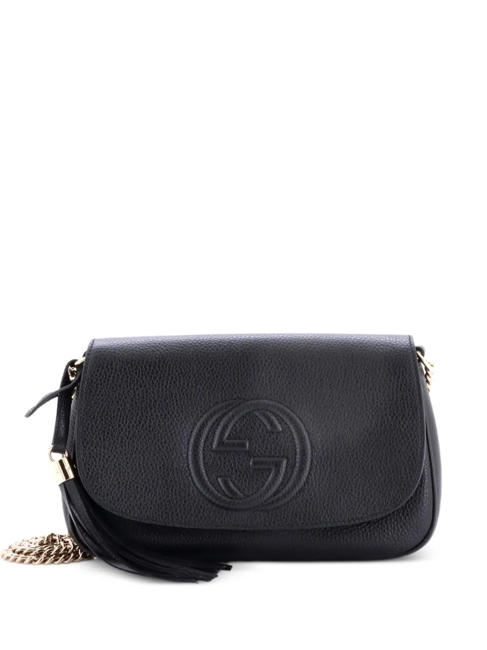 Gucci Pre-Owned Soho Chain Leather Medium crossbody bag - Nero
