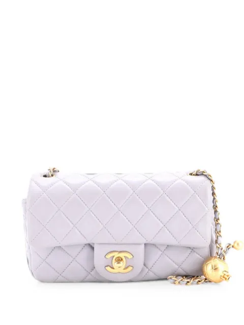 CHANEL Pre-Owned Pearl Crush Flap Bag Quilted Lambskin Mini crossbody bag