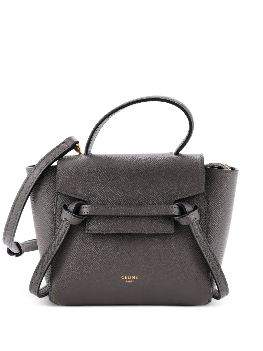 Celine Pre-Owned Belt Bag Textured Leather Pico shoulder bag - Grey