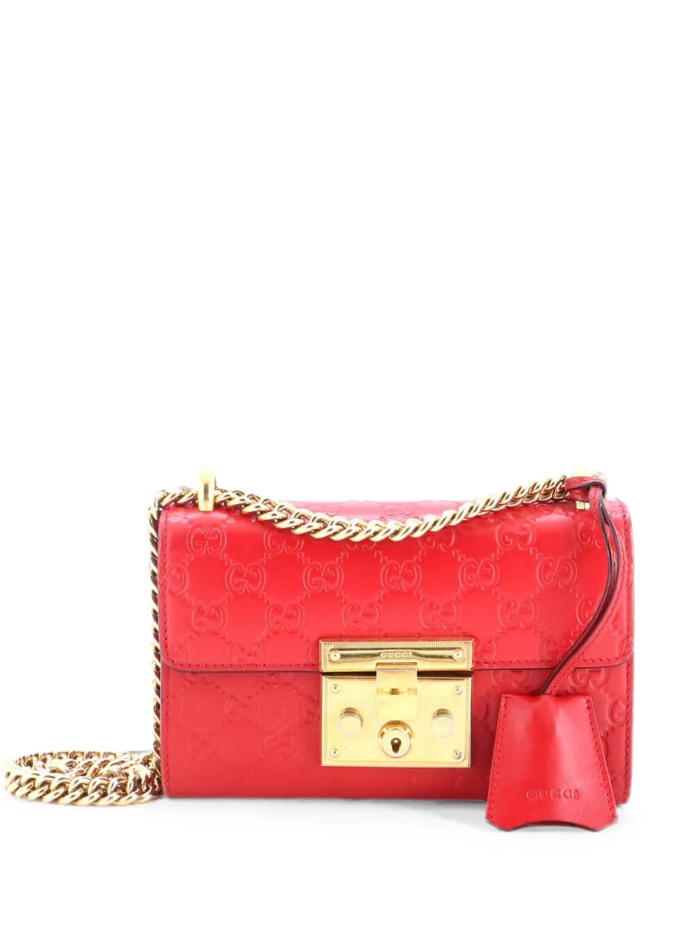 Gucci Pre-Owned Kleine Padlock Schultertasche - Rot