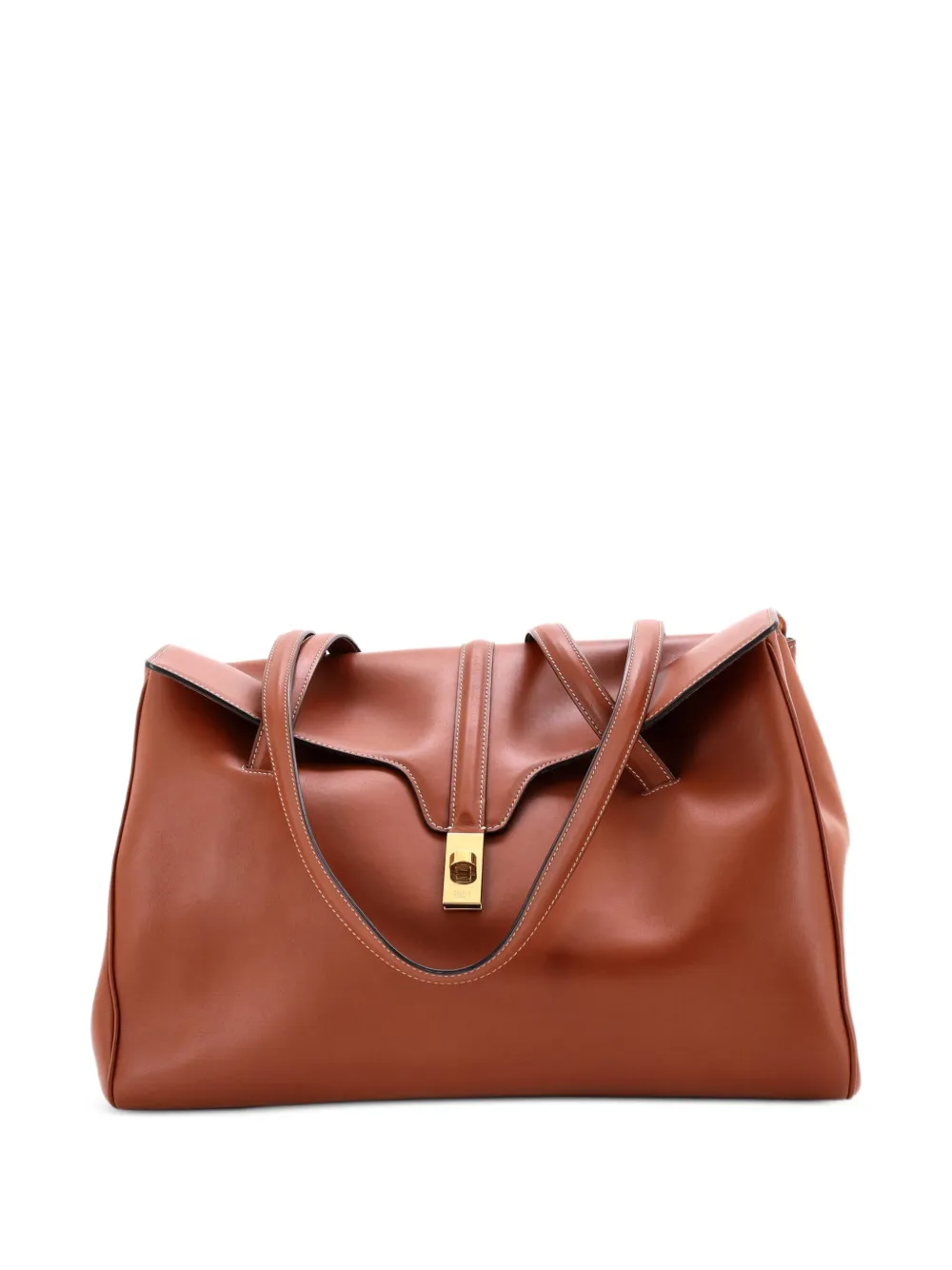 Celine Pre-Owned Soft 16 Bag Smooth Calfskin Large shoulder bag - Brown