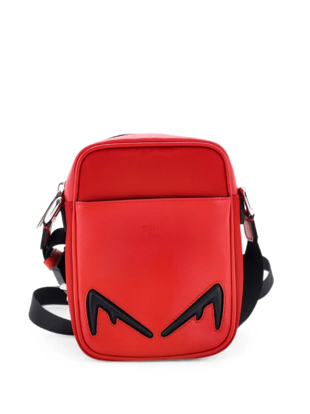 Fendi Pre-Owned Monster Eye Camera Messenger Bag Nylon and Leather Small crossbody bag - Red