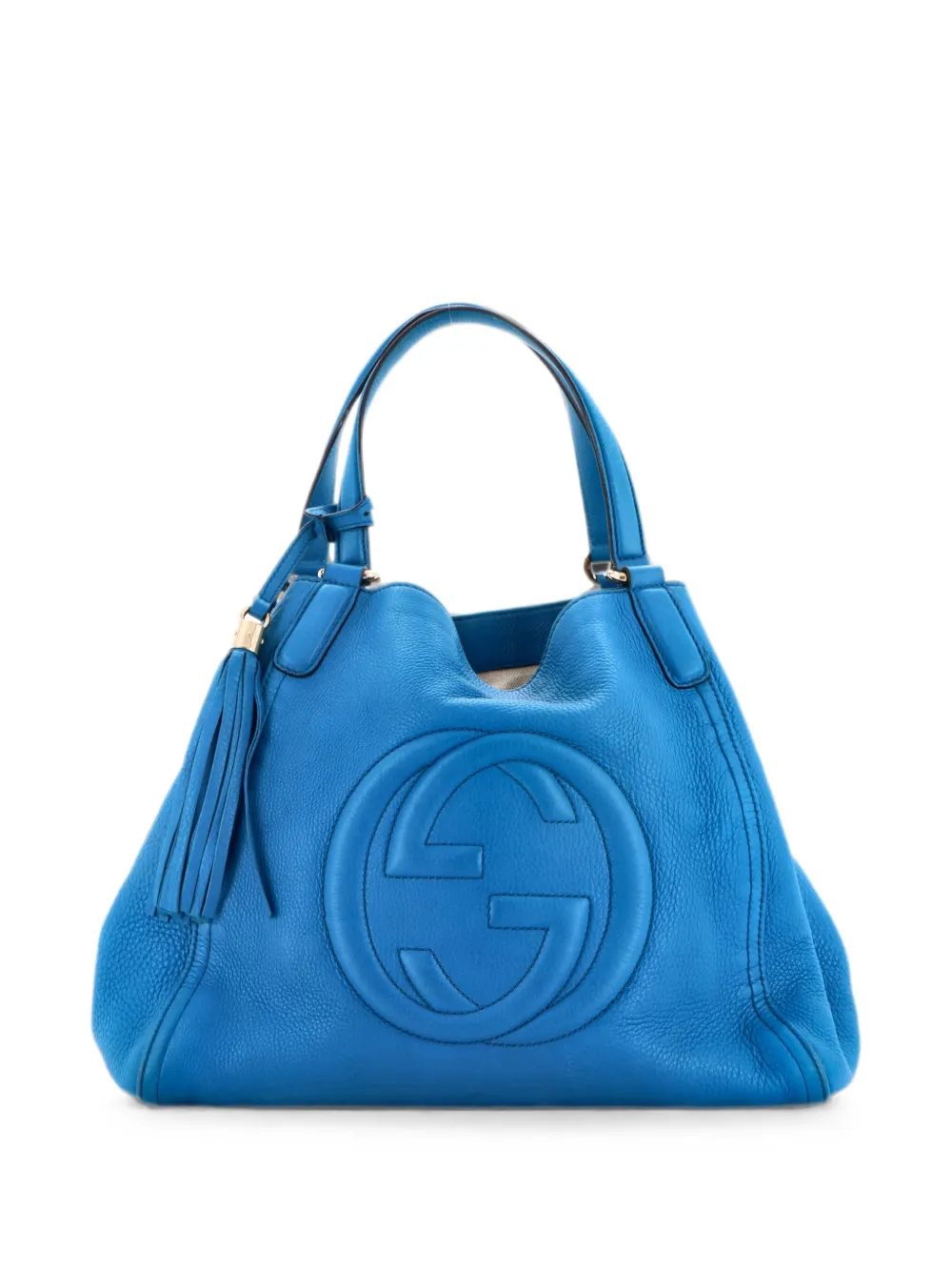 Gucci Pre-Owned Borsa a spalla Soho media in pelle - Blu