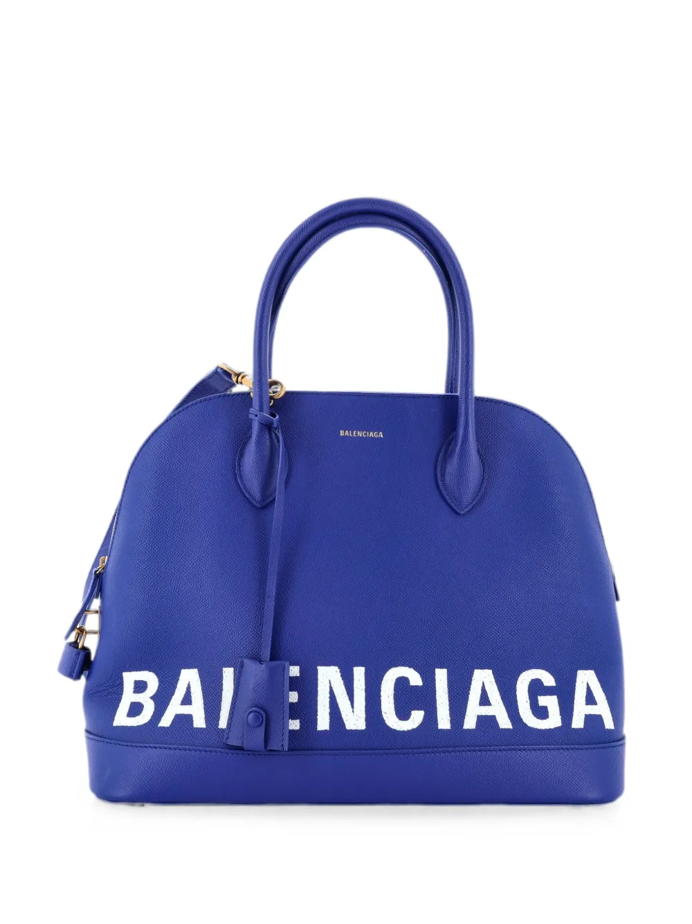 Balenciaga Pre-Owned Mittelgroße Ville Satchel-Tasche aus Leder - Blau