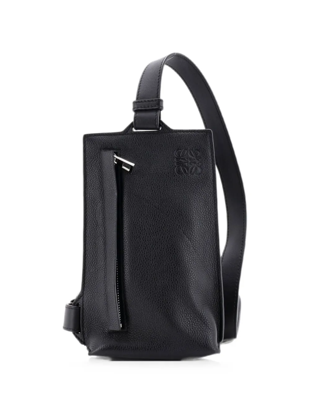 Loewe Pre-Owned Vertical T Pocket Umhängetasche aus Leder - Schwarz