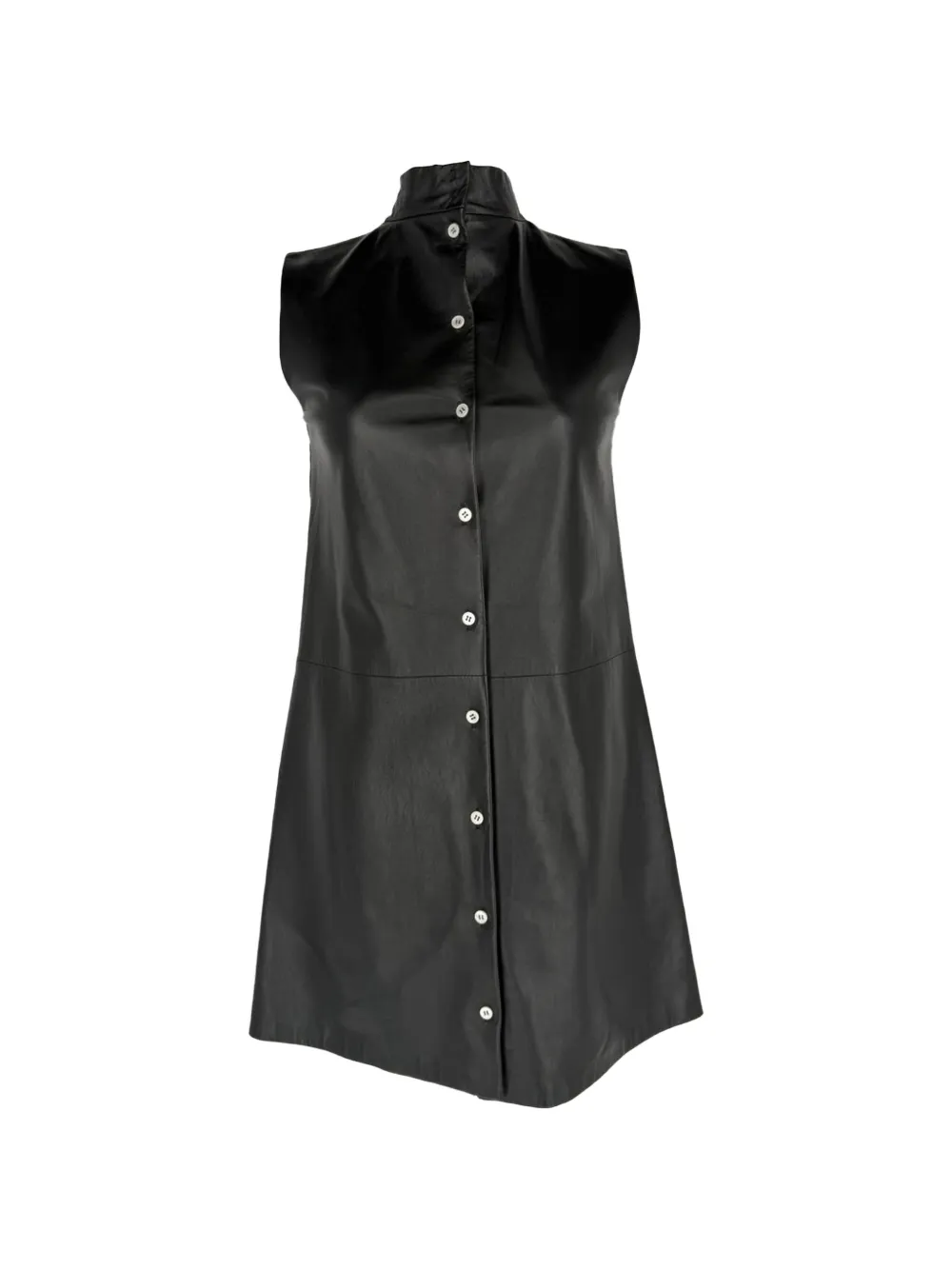 Prada Pre-Owned button-down sleeveless dress - Black
