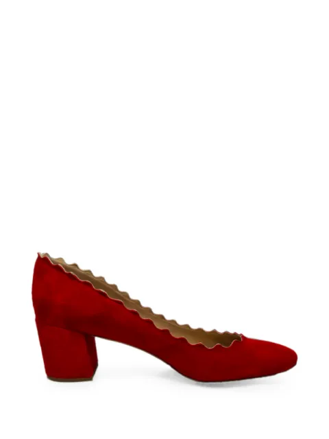 Chloé Vintage Lauren scalloped pumps