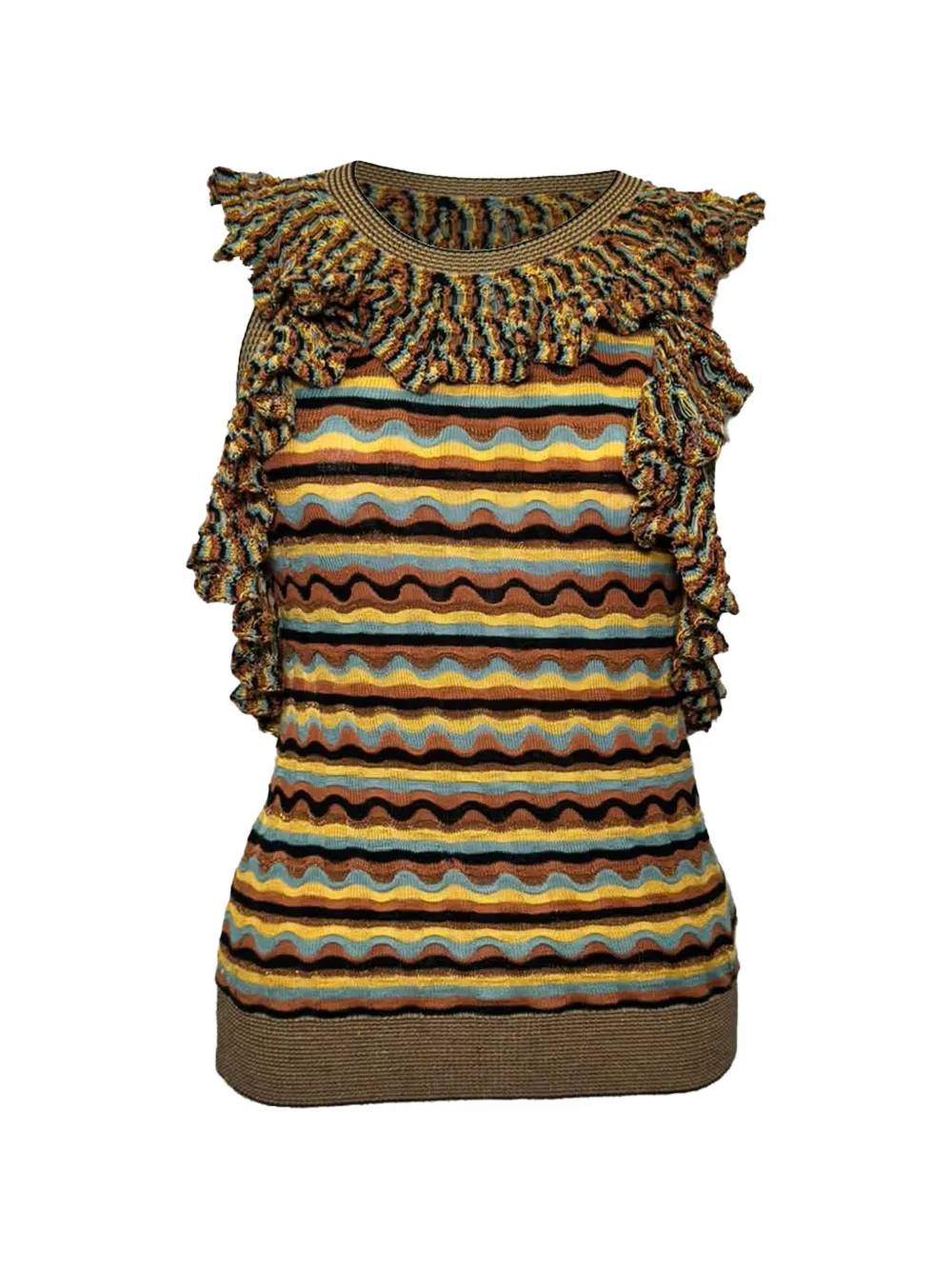 Ulla Johnson Sadie ruffled top - Marrone