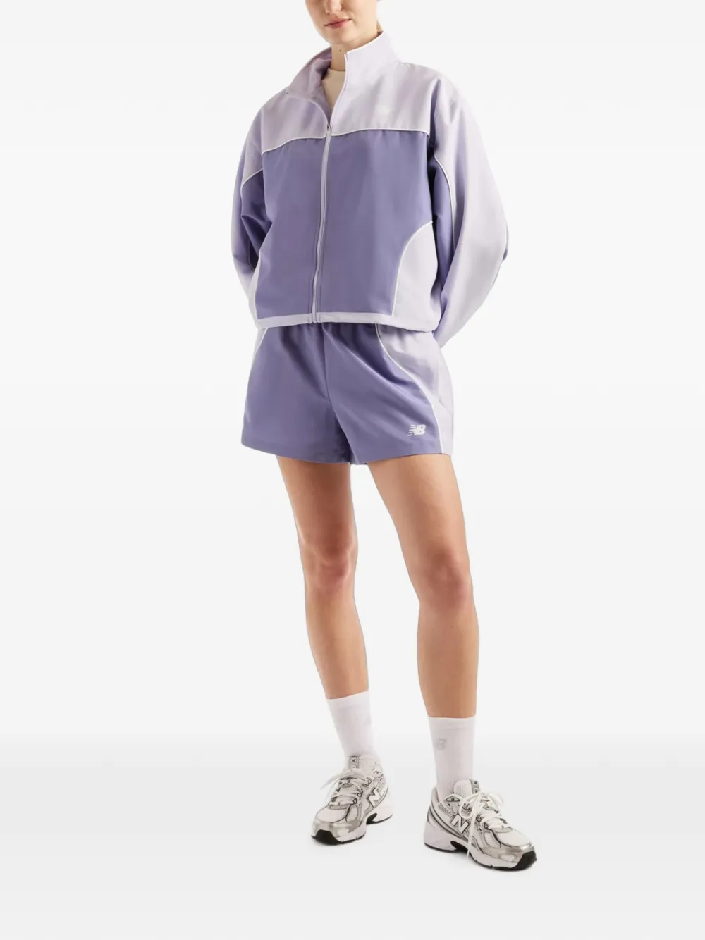 New Balance Trackside woven jacket Paars