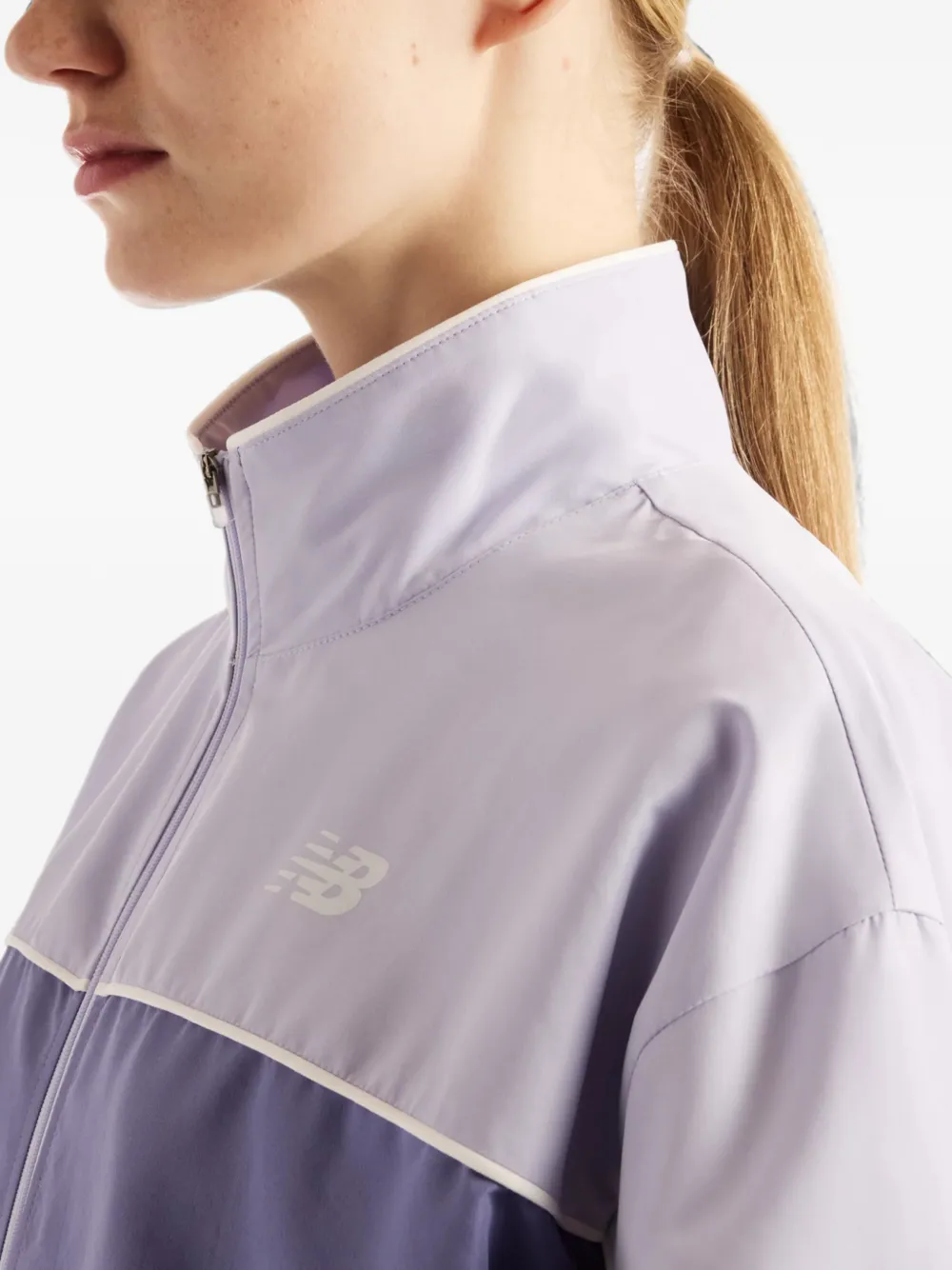 New Balance Trackside woven jacket Paars