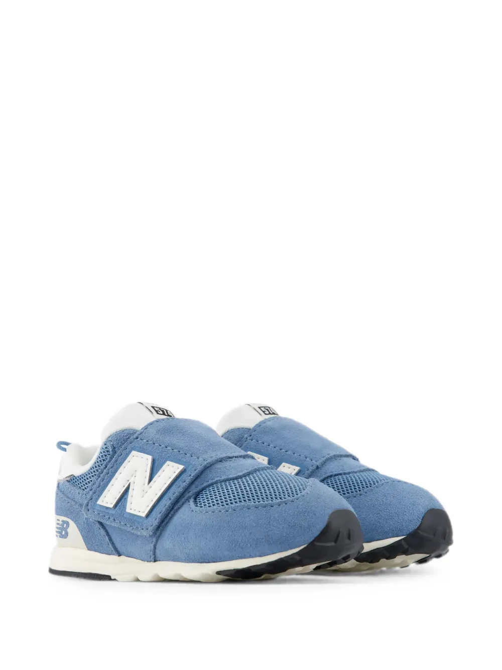 New Balance Kids 574 hook & loop sneakers Blauw