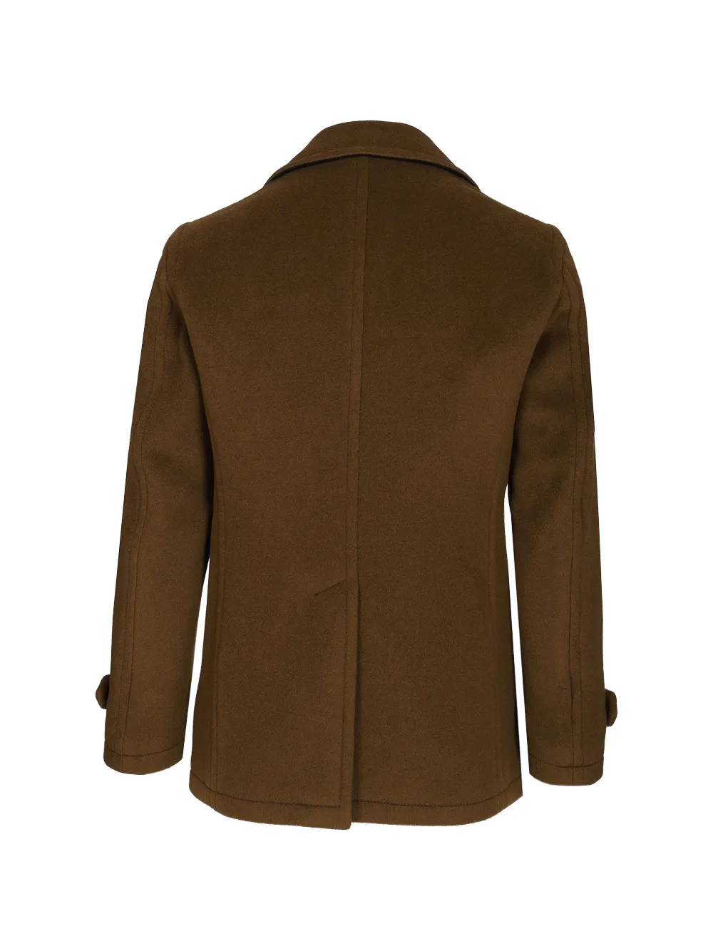 Tagliatore Wollen sailorjas met dubbele rij knopen Bruin