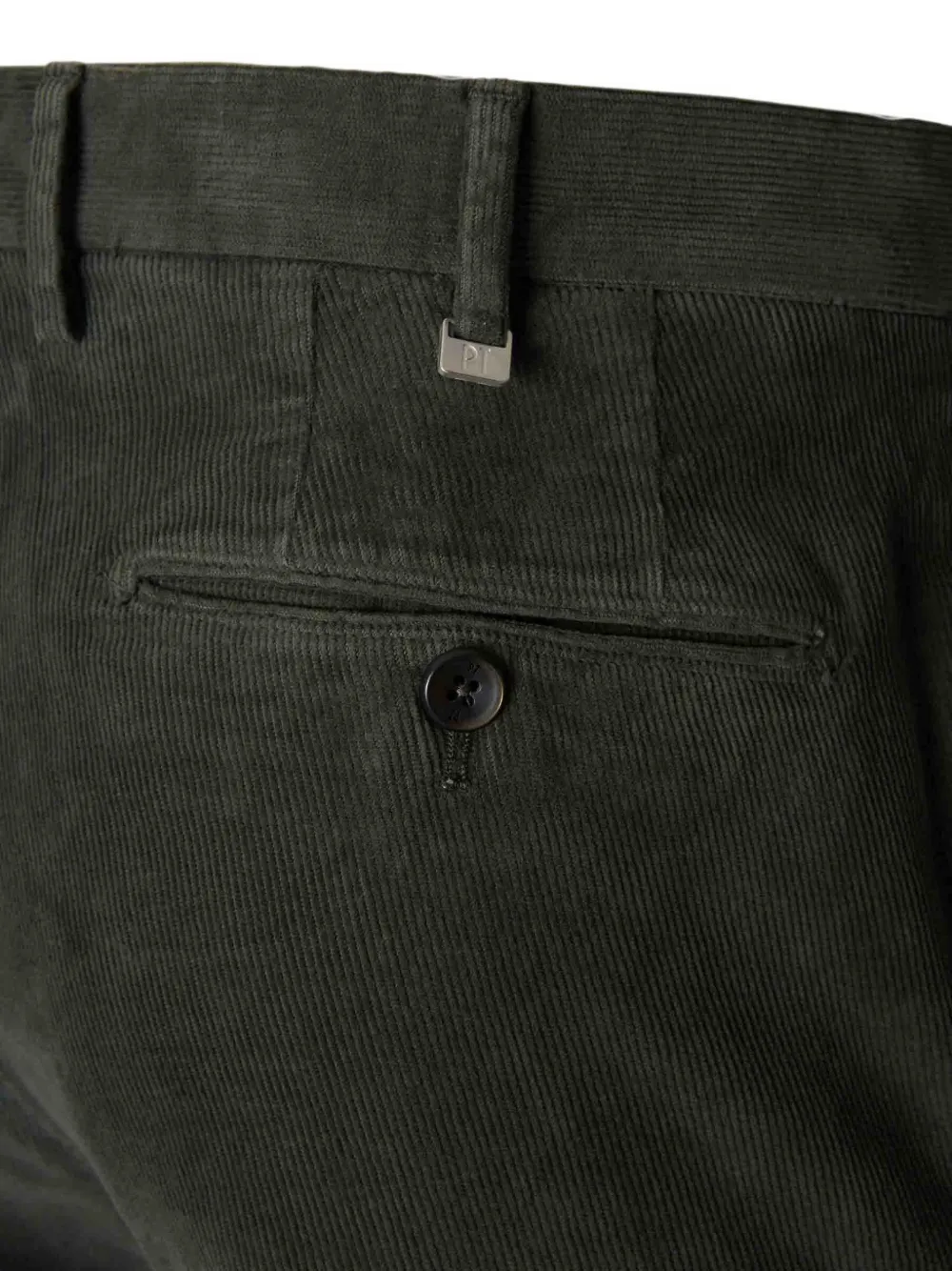 PT Torino Ribfluwelen broek Groen
