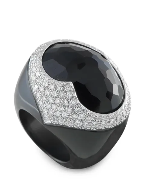 LB Exclusive onyx and diamond ring