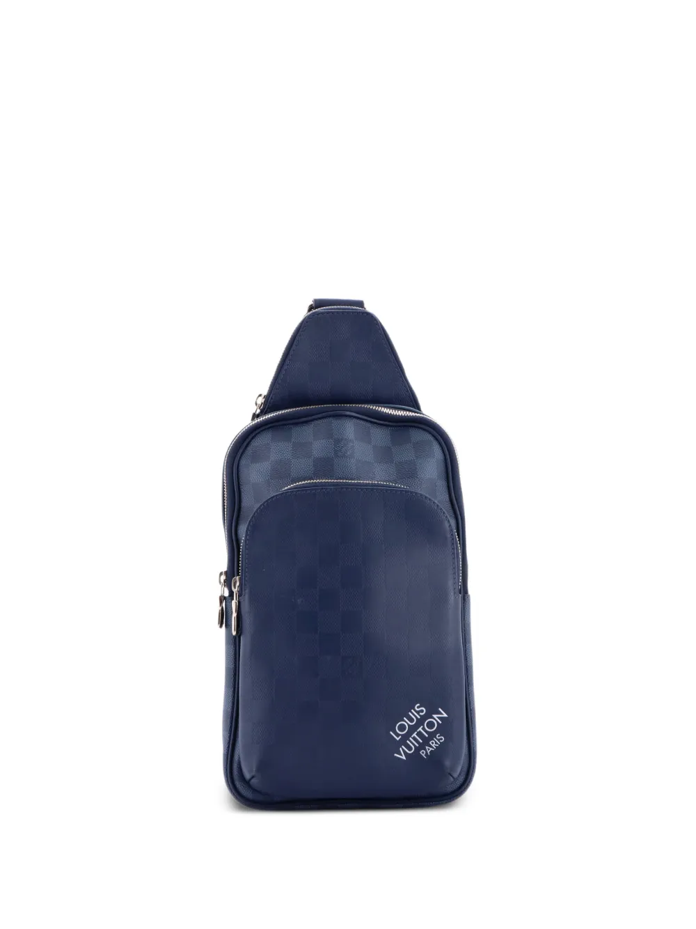 Louis Vuitton Pre-Owned Avenue Sling Bag NM Damier Graphite and Damier Infini Leather shoulder bag - Blue