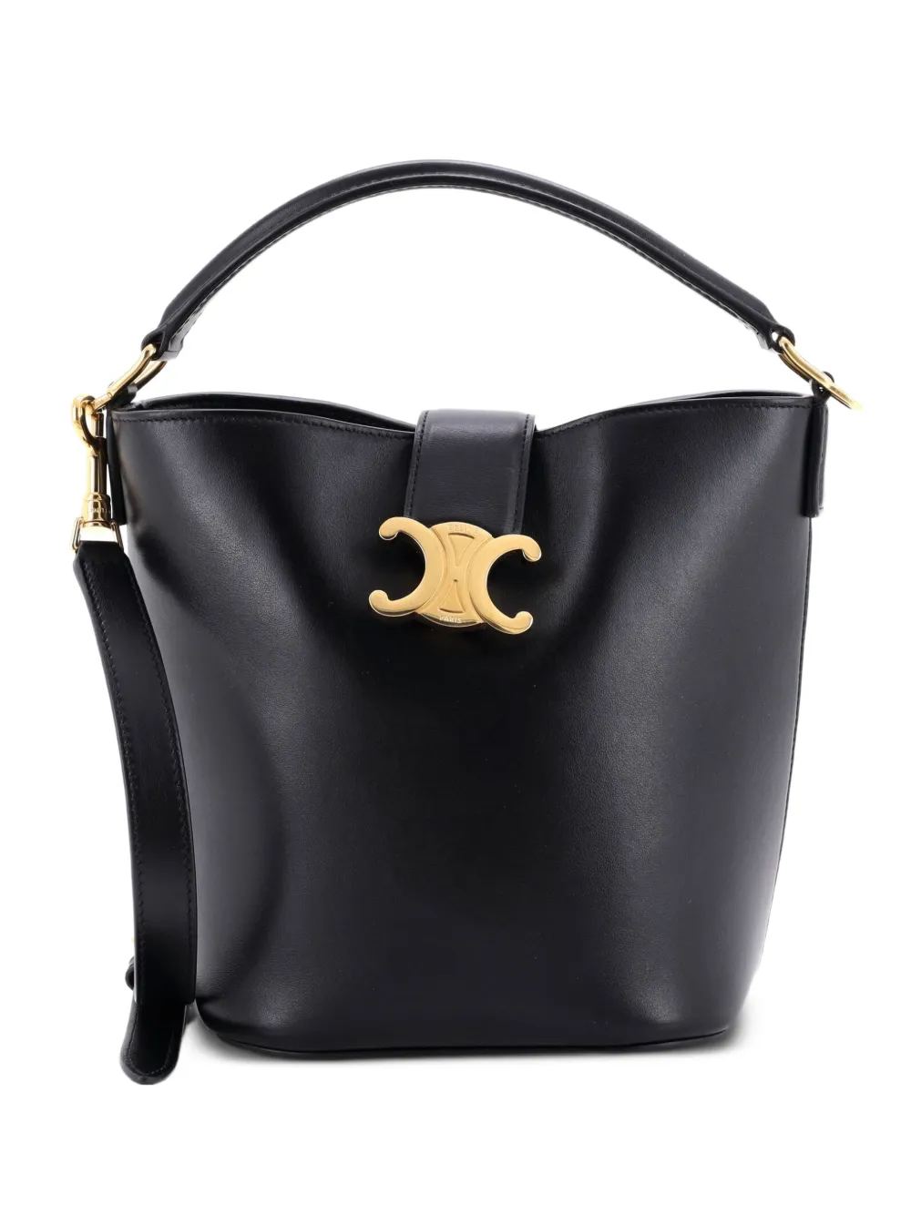 Celine Pre-Owned Louise Bag Leather Small bucket bag - Black