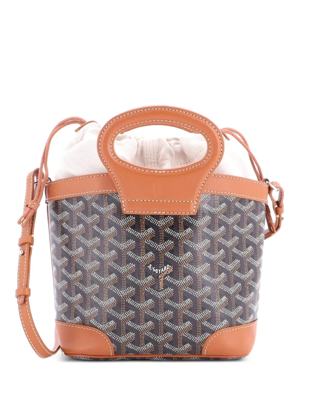 Goyard Pre-Owned Beluga Bag Coated Canvas Mini tote bag - Marrone