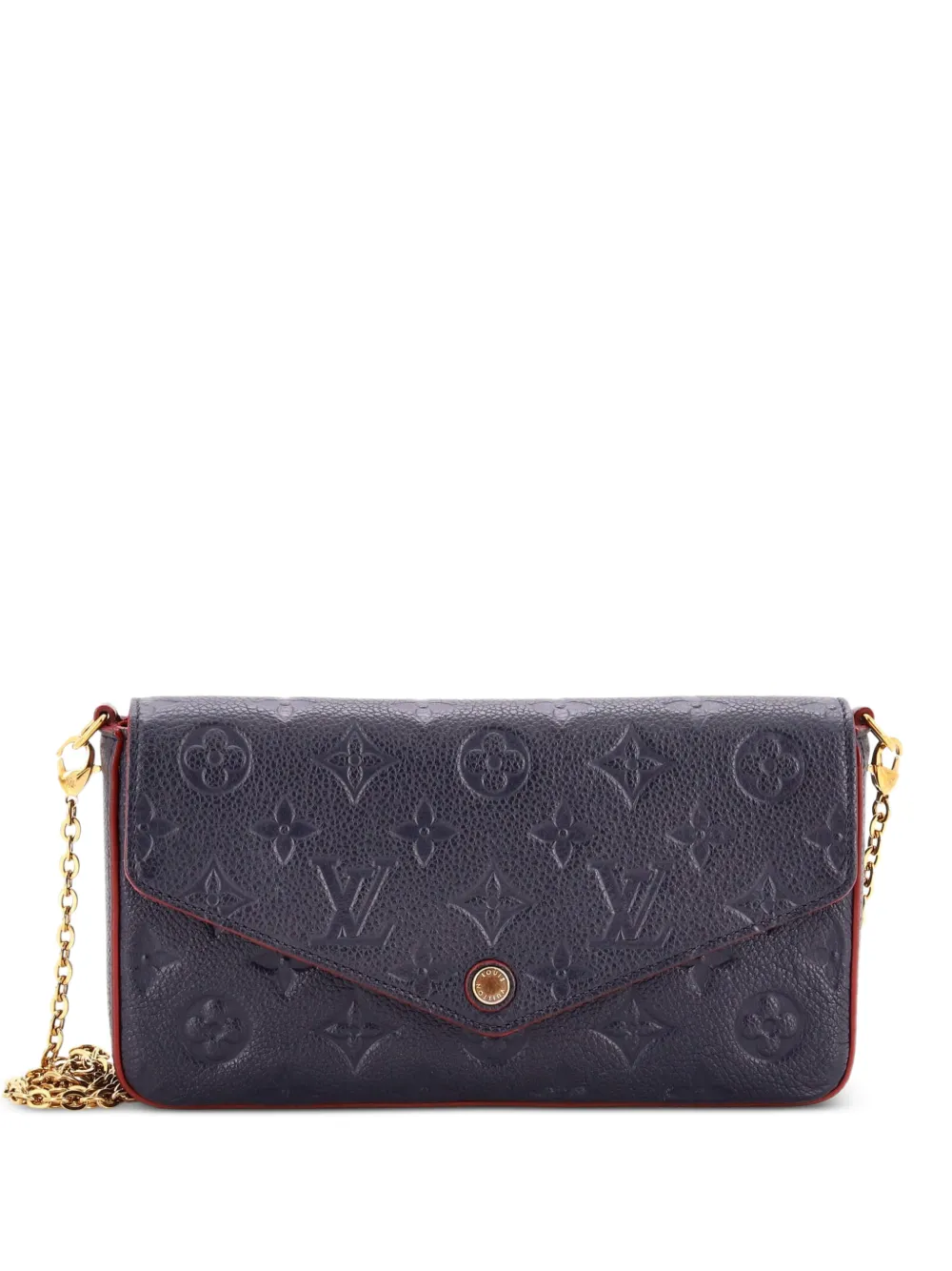 Louis Vuitton Pre-Owned Felicie Pochette Monogram Empreinte Leather crossbody bag - Blue