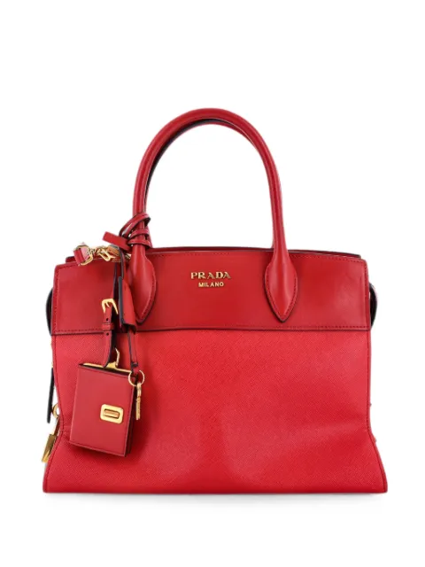 Prada Pre-Owned tote Esplanade mediana de piel Saffiano y piel de becerro City