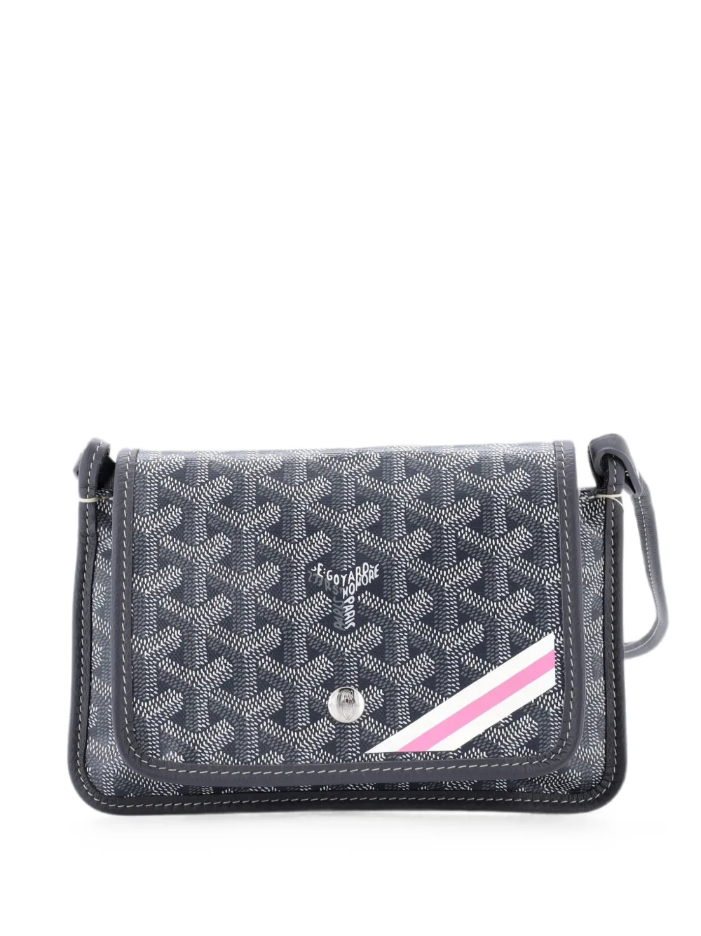 Goyard Pre-Owned Plumet Clutch Wallet Printed Coated Canvas crossbody bag - Grigio