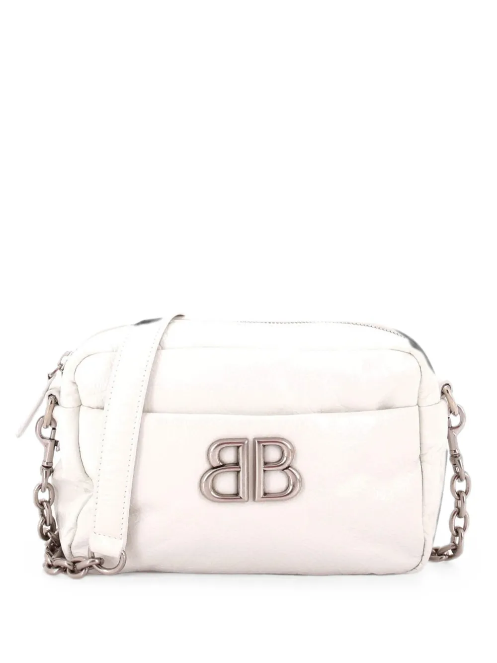 Balenciaga Pre-Owned Monaco XS Umhängetasche aus Leder - Weiß