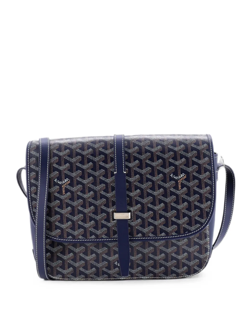 Goyard Pre-Owned Belvedere II Messenger Bag Coated Canvas MM crossbody bag - Blu