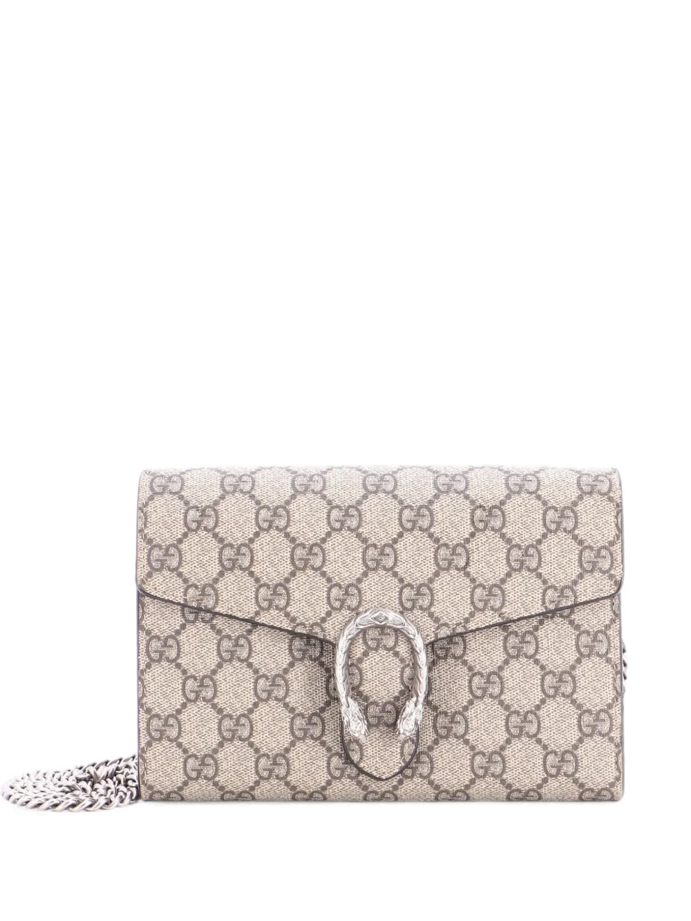 Gucci Pre-Owned Dionysus Chain Wallet GG Coated Canvas Small crossbody bag - Red