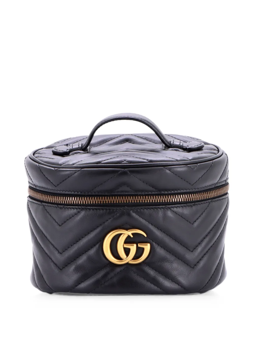 Gucci Pre-Owned Zaino GG Marmont Vanity mini in pelle matelassé - Nero