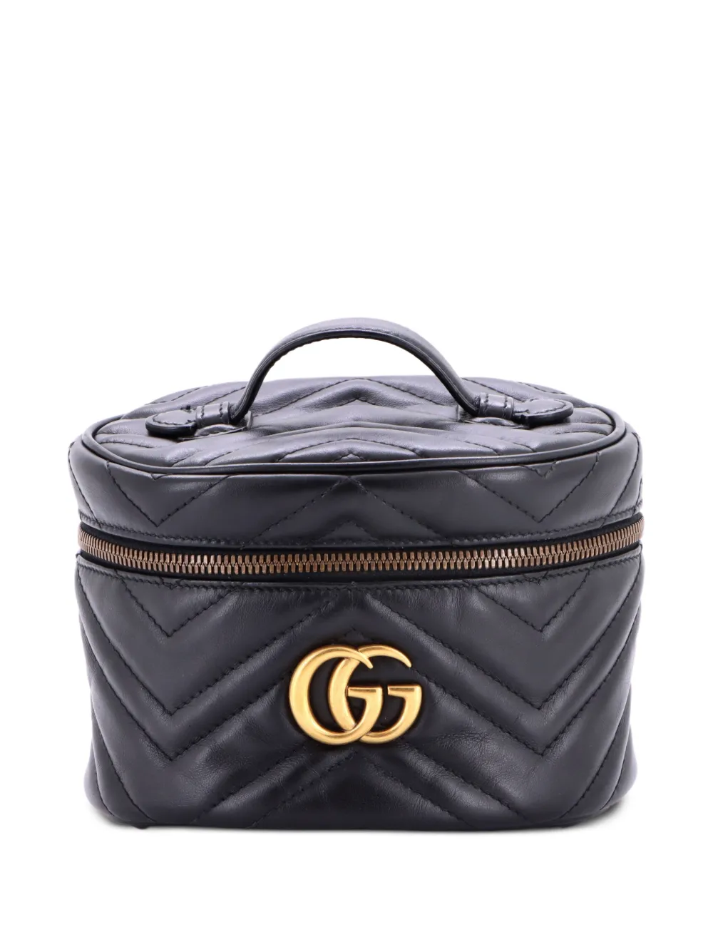 Gucci Pre-Owned Zaino GG Marmont Vanity mini in pelle matelassé - Nero