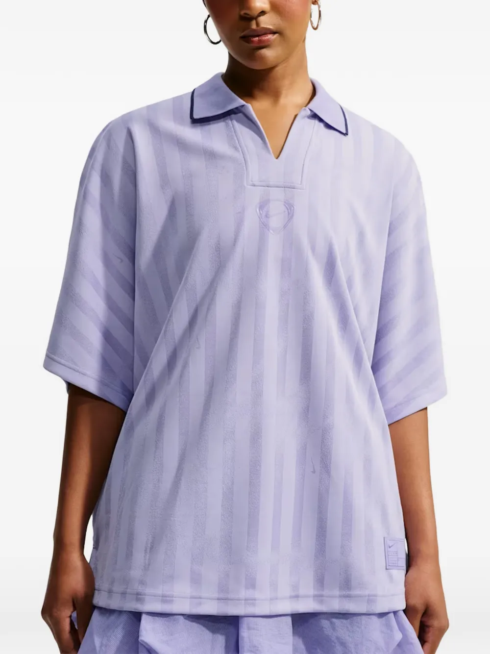 Nike Runway gestreept T-shirt Paars