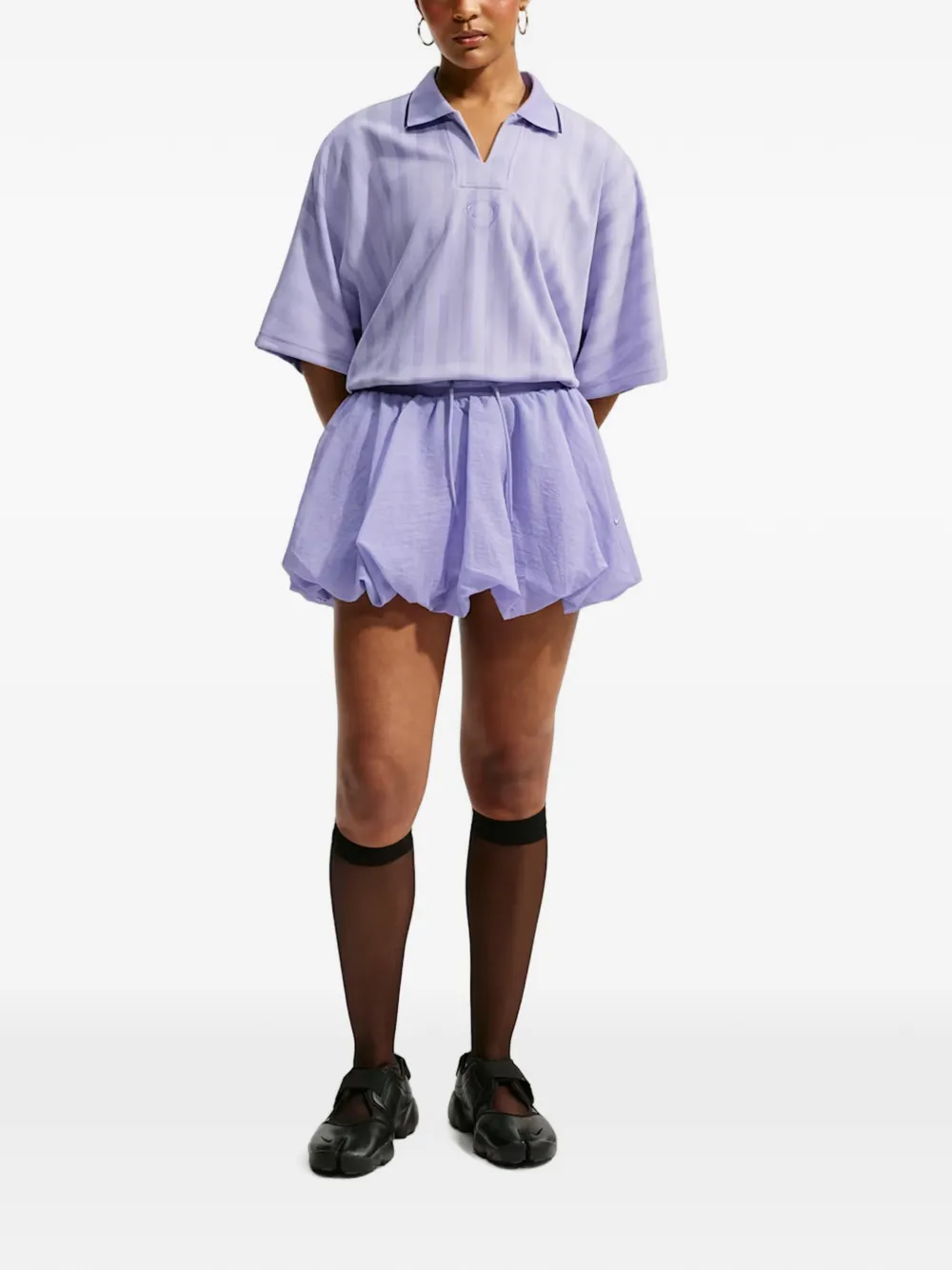 Nike Runway gestreept T-shirt Paars
