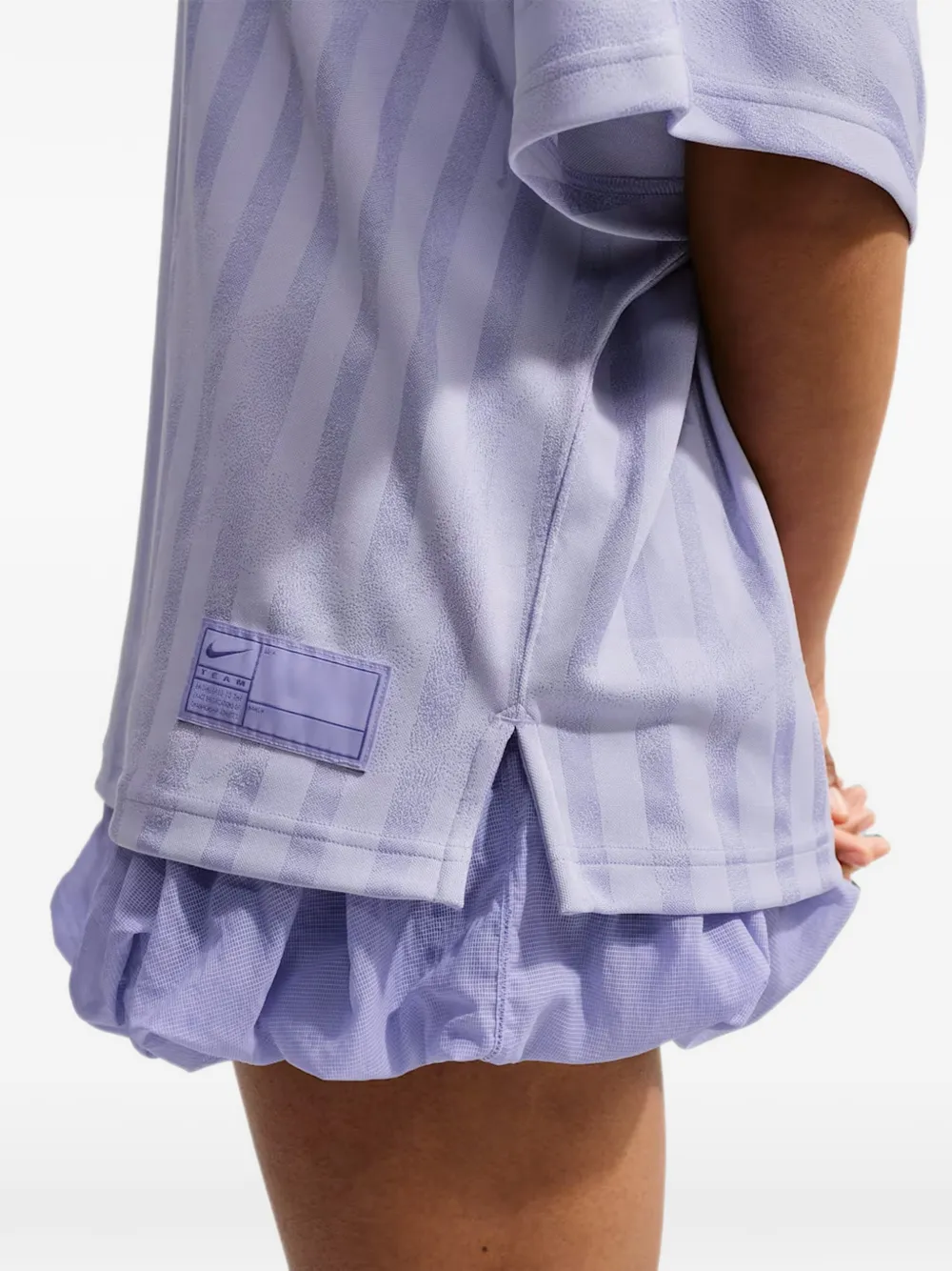 Nike Runway gestreept T-shirt Paars