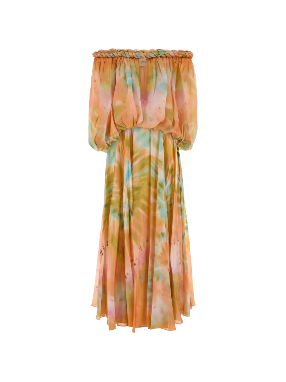 ZIMMERMANN Luna Twist off-the-shoulder gown - Orange