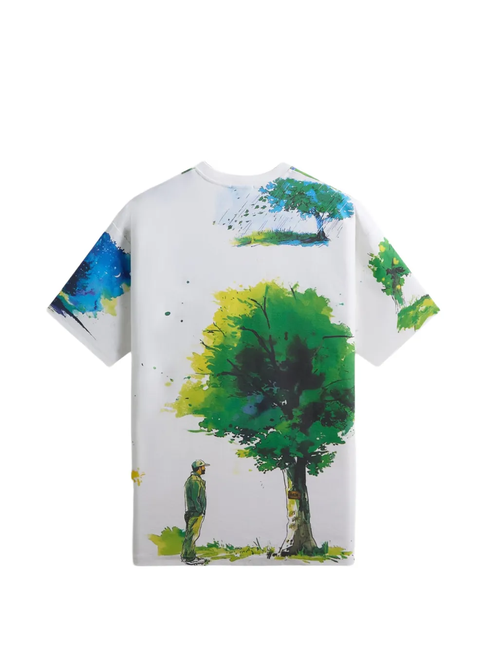 KITH x New Balance Watercolour Quinn T-shirt Wit