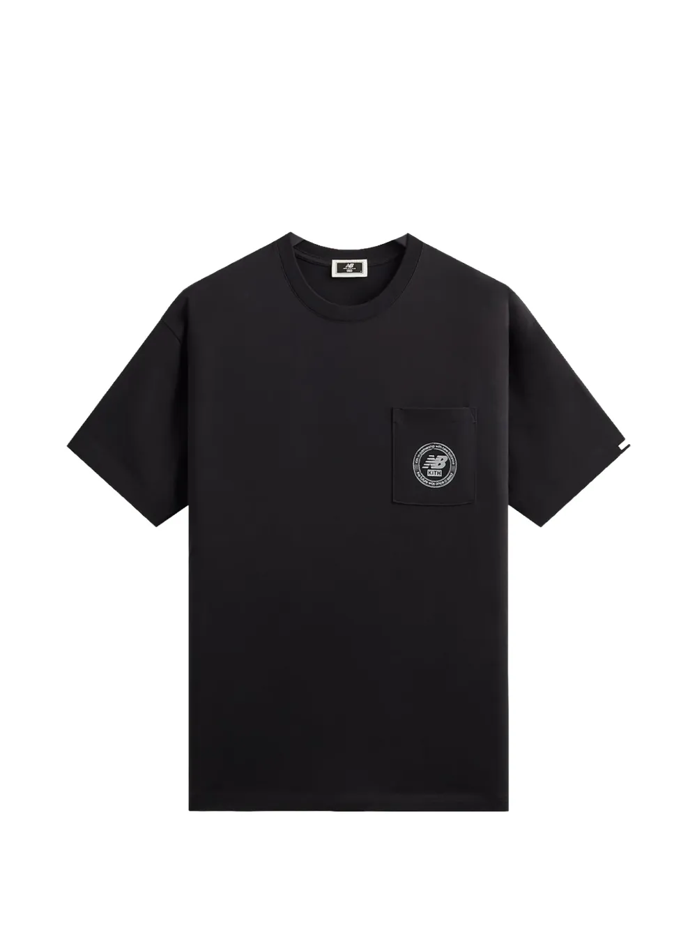 KITH x New Balance Crest T-Shirt mit Tasche - Schwarz