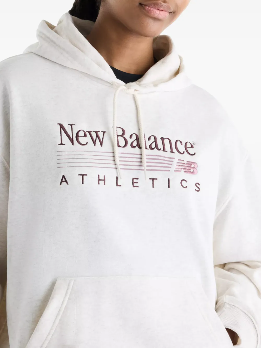 New Balance Trackside French terry hoodie Beige