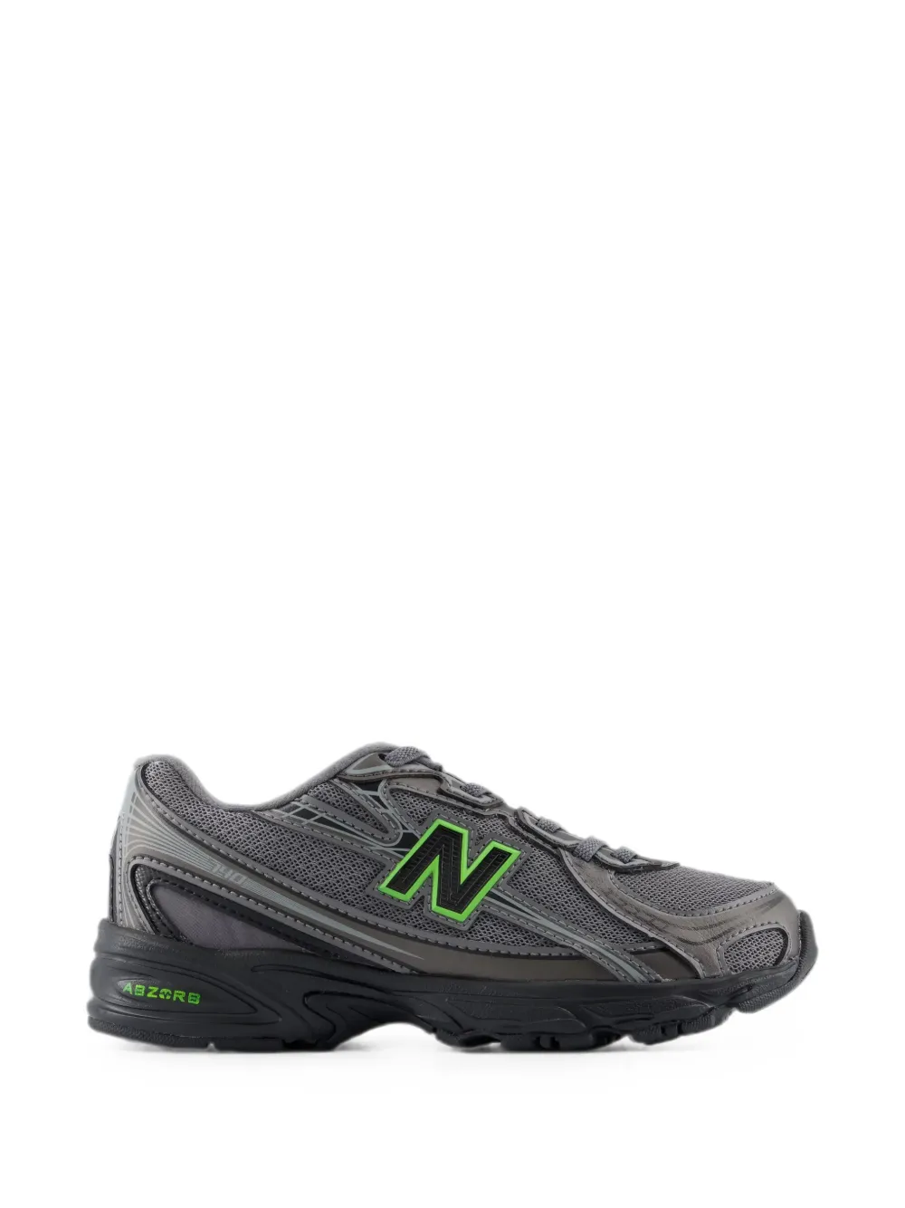 New Balance Kids 740 bungee lace shoes - Grigio