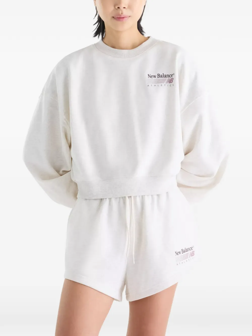 New Balance Trackside French terry sweatshirt Beige