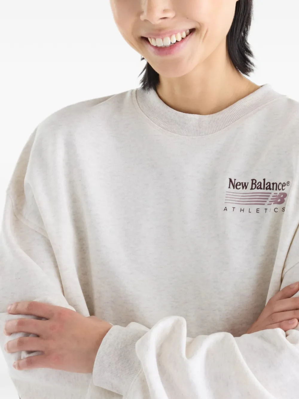 New Balance Trackside French terry sweatshirt Beige