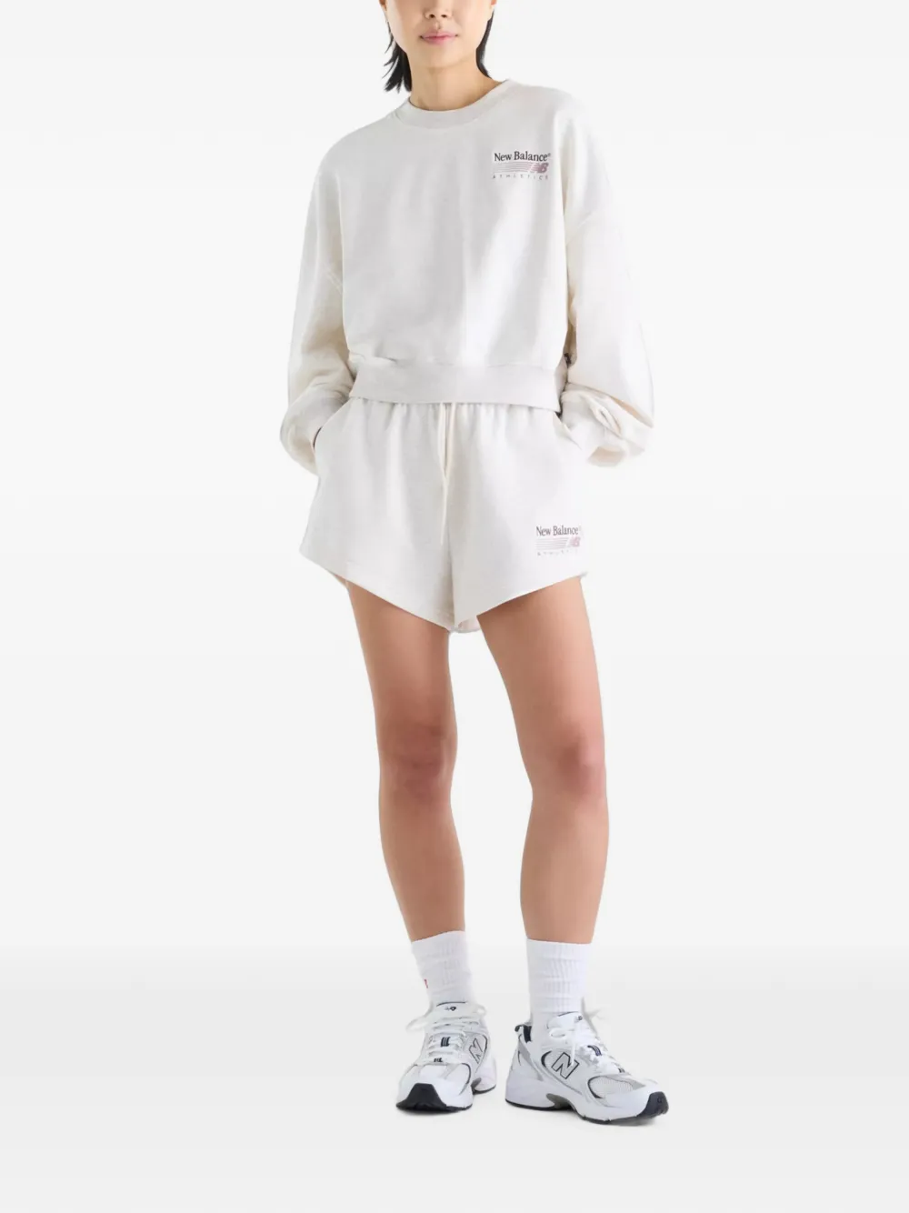 New Balance Trackside French terry sweatshirt Beige