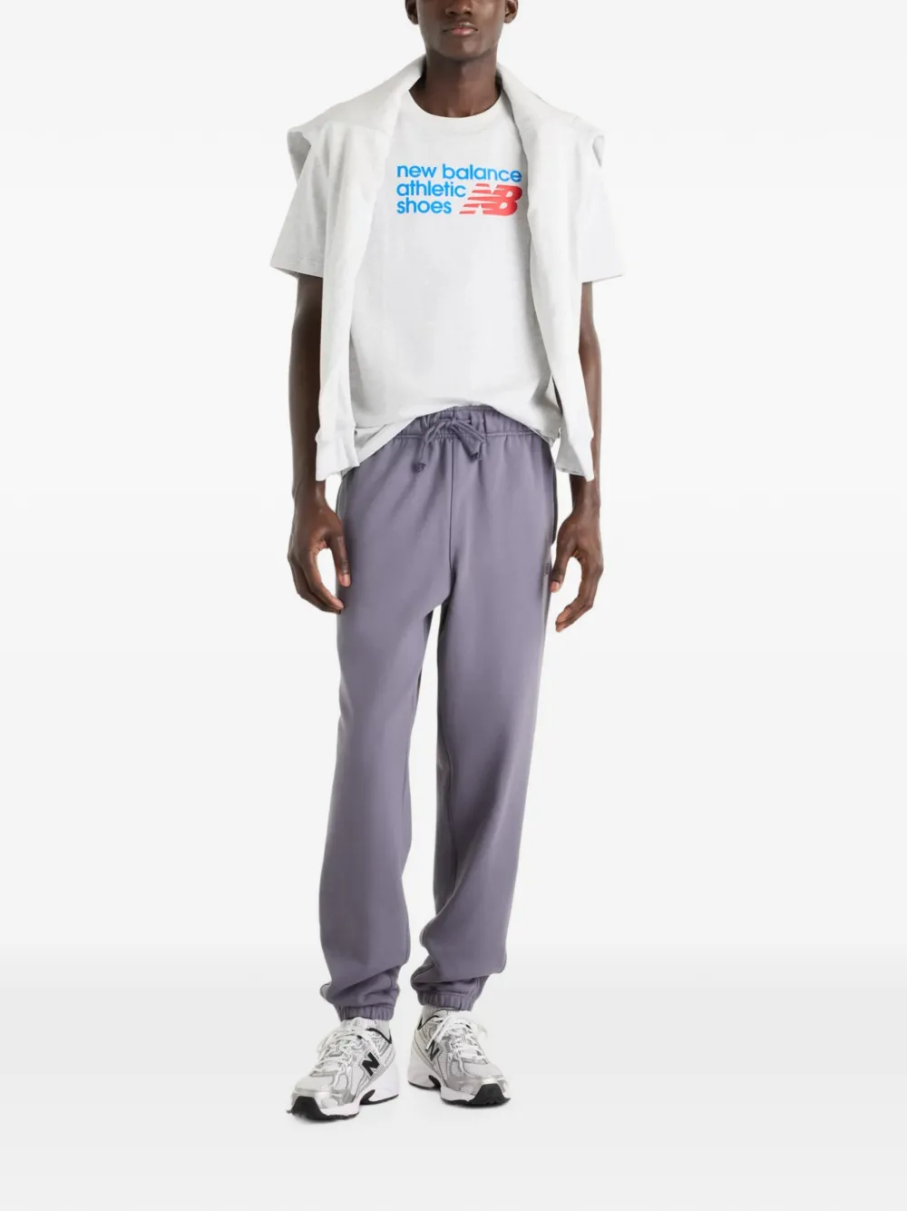 New Balance Athletics French terry joggers Paars