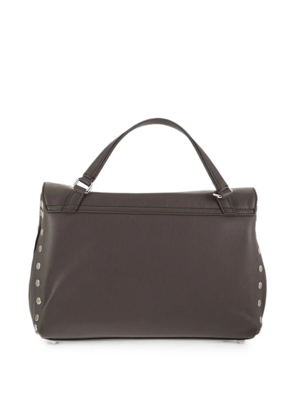 Zanellato Kleine Postina leren shopper verfraaid met studs Bruin