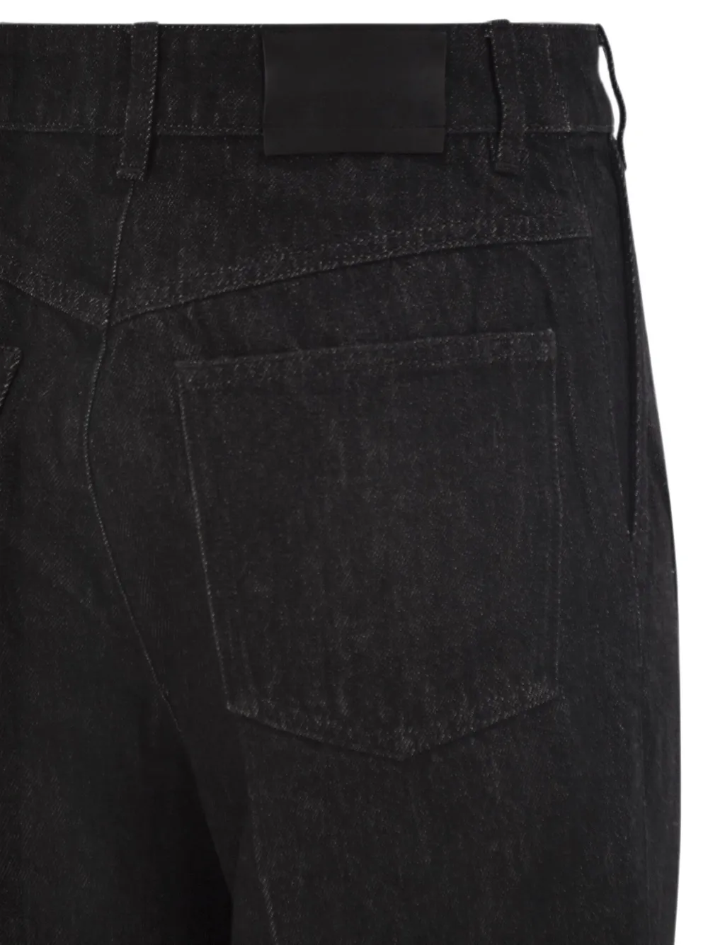 Sportmax Jeans met ritsdetail en flared pijpen Zwart
